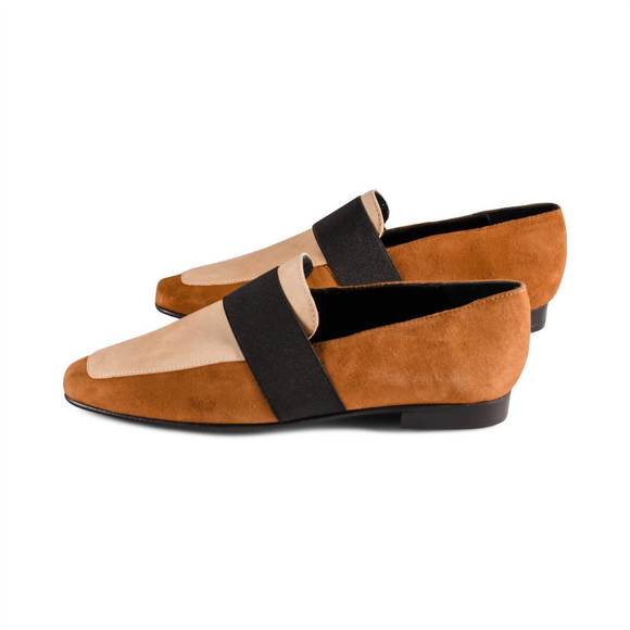 NEW RUTH SECRET women's harrison slip on in saddle / beige - Picture 1 of 2